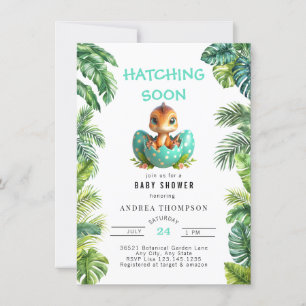 Jungle tropicale Invitation Baby shower