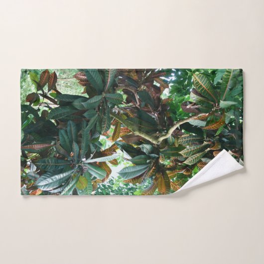 Jungle tropicale verte (Serviette à main)