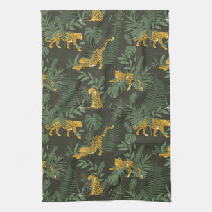 Jungle Tropisch Camouflage Luipaard Jungle Patroon Theedoek