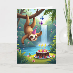 Jungle Verjaardagskaart met Dier Kaart