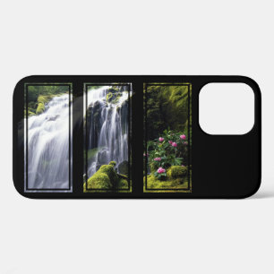 Jungle Waterval Triptiek Digitale Kunst iPhone 12 Hoesje