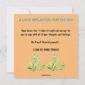 Jungle Whispers of Encouragement Series Carte plat (Dos)