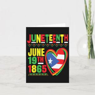 Juni 10e Afro-Amerikaanse Puerto Ricaanse vlag zwa Kaart