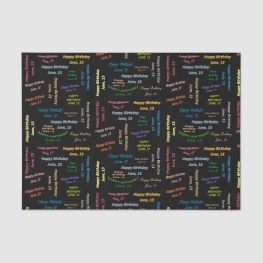 Juni, 13-jarig weefselboek tissuepapier (Voorkant)