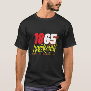 juni 1865 zwarte vrijheid Geschiedenis Maand T-shirt