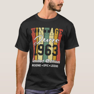 juni 1963 Limited Edition Birthday Gift T-shirt