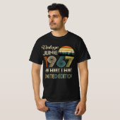 juni 1967 T-shirt - Retro Style Verjaardag (Voorkant volledig)