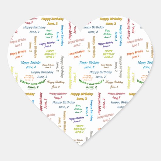 Juni, 2 zondag Sticker (Voorkant)