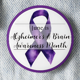 Juni Alzheimer & Brain Awareness Month Ronde Button 5,7 Cm