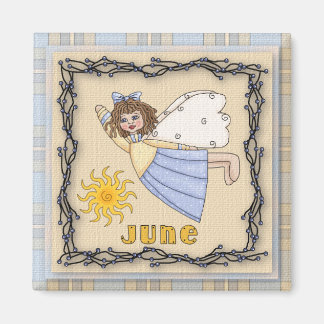 Juni Engel / Fairy Maand Magnet Magneet