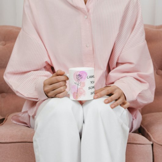 Juni Geboorte Bloem Roos Roze Paarse lijn Art Mok