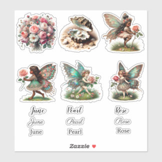 Juni Geboorte Maand Geboorte Bloem Sticker Set