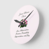 Juni Geboortemaand Bloem Roos Ronde Klok (Hoek)