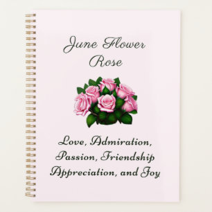 Juni Geboortemaand Bloem Roos Tijdloze Bloemen Planner