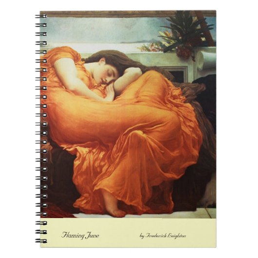 Juni gevierd door Frederick Leighton notebook Notitieboek (Voorkant)