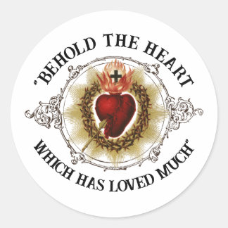 Juni is de Maand van het Heilige Hart Ronde Sticker