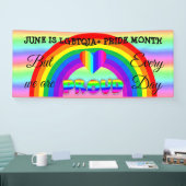 Juni is LGBT Pride Maand Button Banner (Beurs)