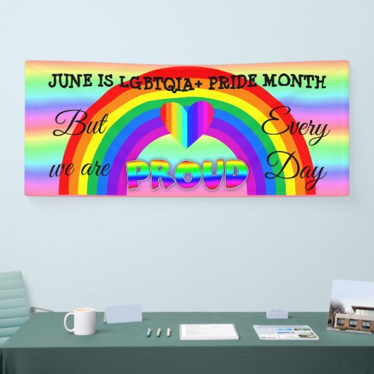 Juni is LGBT Pride Maand Button Banner (Beurs)