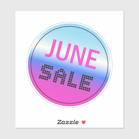 Juni Sale Sticker Holografische Gradient (1pc) (Vel)