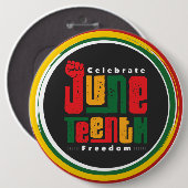 Juni Tiende Kolossale 6" ronde Button 6,0 Cm (Voorkant /achterkant)