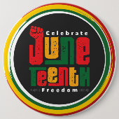 Juni Tiende Kolossale 6" ronde Ronde Button 6,0 Cm (Voorkant)