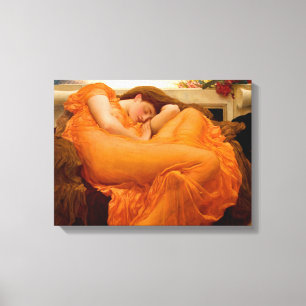 Junilistan schilderen door Frederic Leighton Canvas Afdruk