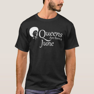 Junilistan: zwarte vrouwen Afro-Amerikaans meisje T-shirt