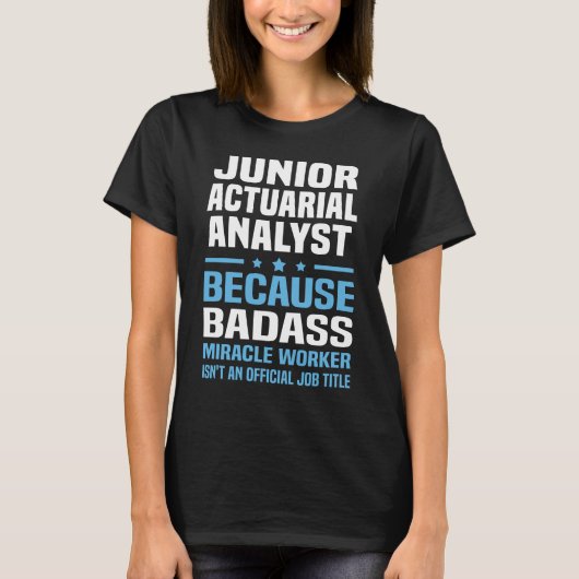 Junior Actuariële Analist T-shirt (Voorkant)