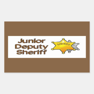 Junior Adjunct-sheriff Rechthoekige Sticker