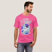 Junior Astronaut Science Kids Outer Space Future A T-shirt (Voorkant volledig)