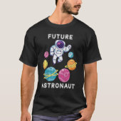 Junior Astronaut Space Science Planets Kinder Futu T-shirt (Voorkant)