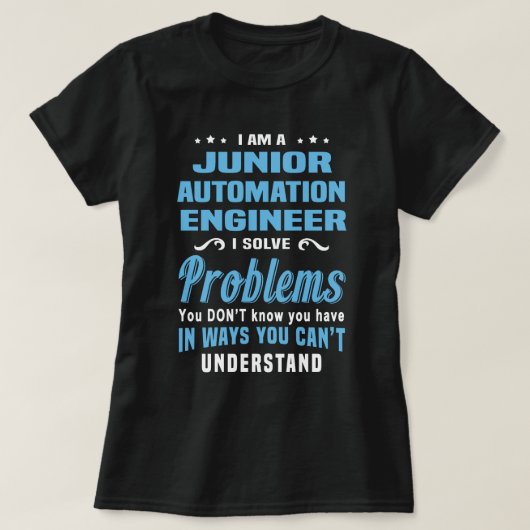 Junior Automation Engineer T-shirt (Design voorkant)