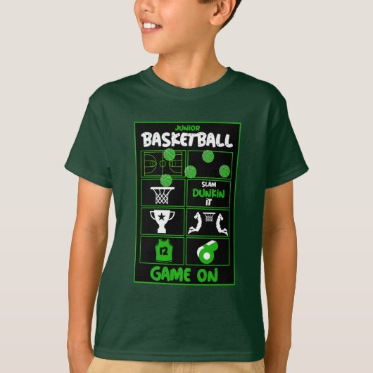 Junior Basketball Players T-Shirt (Voorkant)