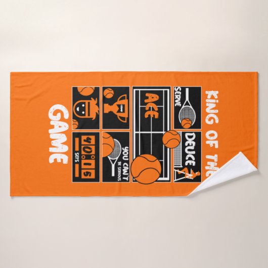 Junior Boys Tennis Player Badhanddoek (Badhanddoek)