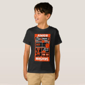 Junior Boys Tennis Player T-shirt (Voorkant volledig)