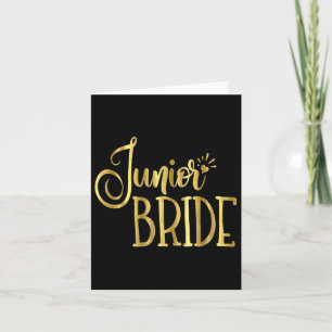 Junior Bride Wedding Party Groom Kinderen Kaart