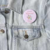 Junior Bridesmaid Floral Ronde Button 5,7 Cm (In situ)