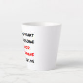 junior bridesmaid, geweldige latte mok (Voorkant)