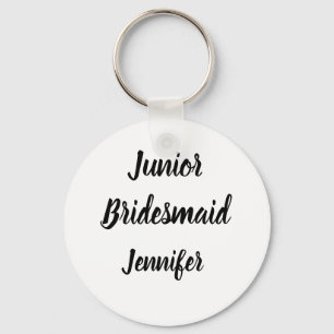 Junior Bridesmaid Gift Custom Name Gifts Wedding Sleutelhanger