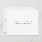 Junior Bridesmaid Hartelijk dank | Bridesmaid Kaart (Achterkant)