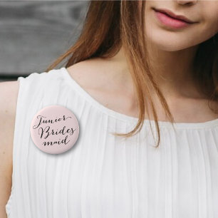 Junior Bridesmaid Scripting Wedding Bridal Party Ronde Button 5,7 Cm