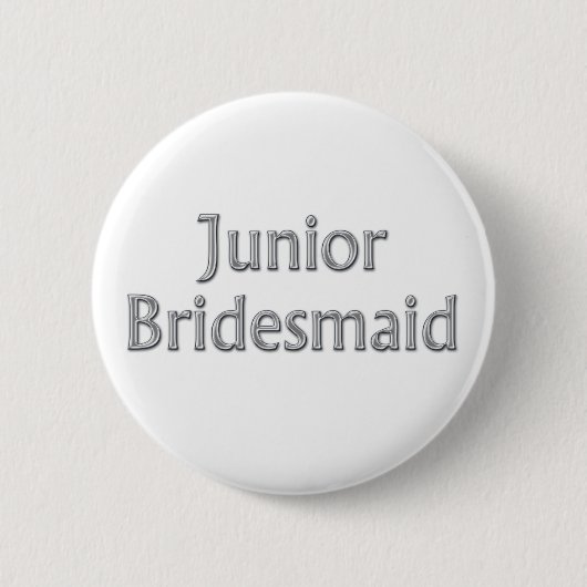 Junior Bridesmaid Wedding Button (Voorkant)