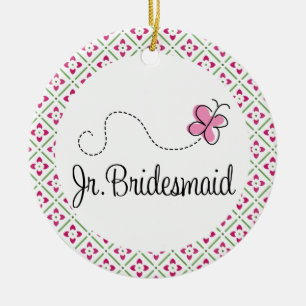 Junior Bridesmaid Wedding Keepomwille Ornament Gif