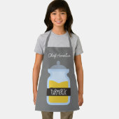 Junior chef jar kruiden tumeric kleurrijke kinder schort (Insitu)