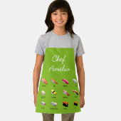 Junior chef sushi kleurrijke kinder schort (Insitu)