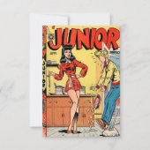 "Junior" Comic Book Note Card Bedankkaart (Voorkant)
