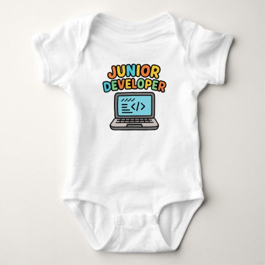 Junior Developer Baby Body Romper (Voorkant)