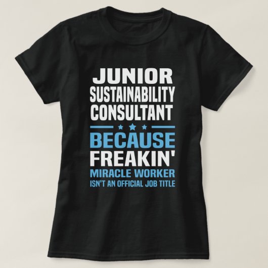 Junior duurzaamheidsadviseur t-shirt (Design voorkant)