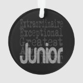 Junior Extraordinaire Ornament (achterkant)