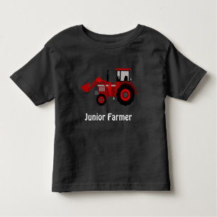 "Junior Farmer" en "Red Loader Tractor" Kinder Shirts